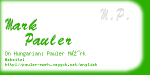 mark pauler business card